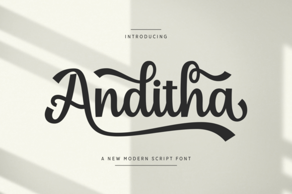 Anditha: A Graceful Script Font for Web Design