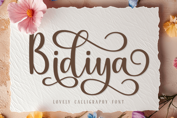 Bidiya: A Script Typeface for Editorial Grace