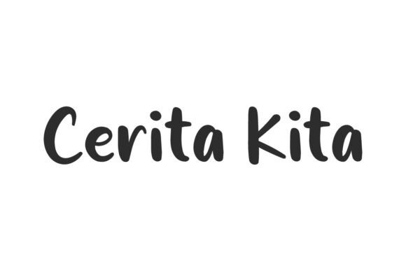 Cerita Kita: A Modern Handwritten Typeface for Editorial Design