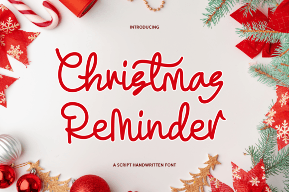 Christmas Reminder: A Festive Script Font for Web Design