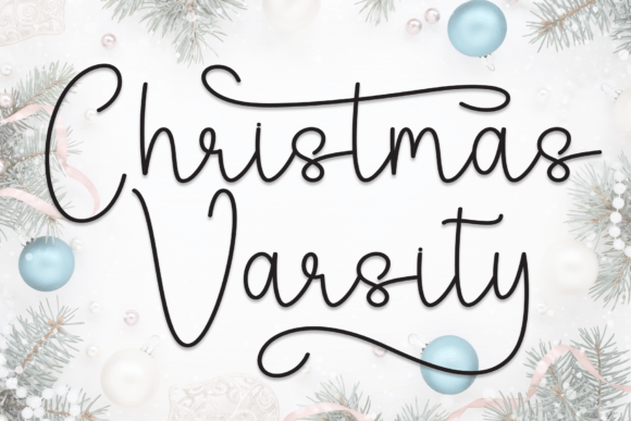 Christmas Varsity Font for Editorial Design