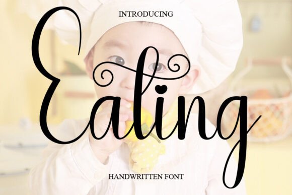 Eating: A Handwritten Font for Editorial Charm