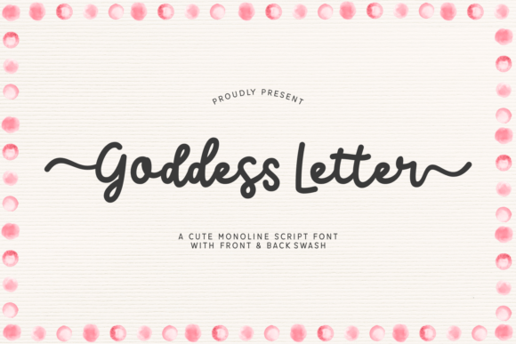Goddess Letter Font for Web Design