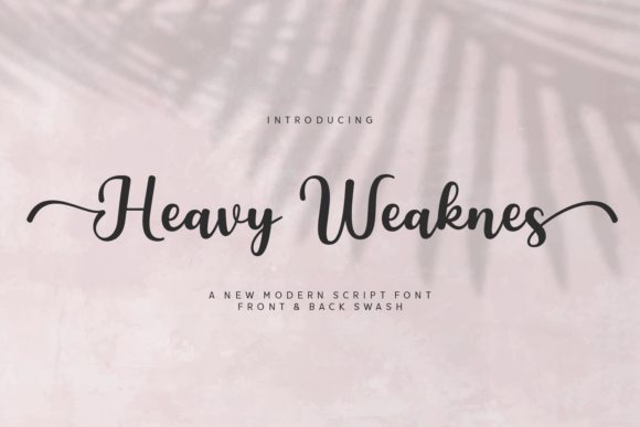 Heavy Weaknes Font: Bold Script for Branding