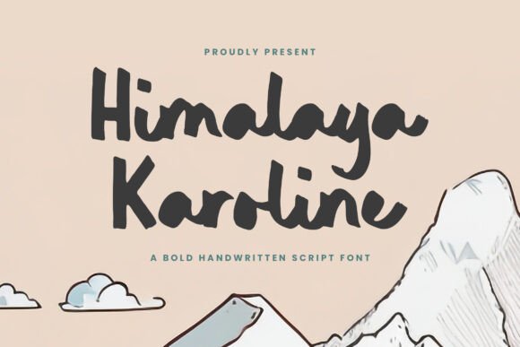 Himalaya Karoline: A Bold Script Font for Branding