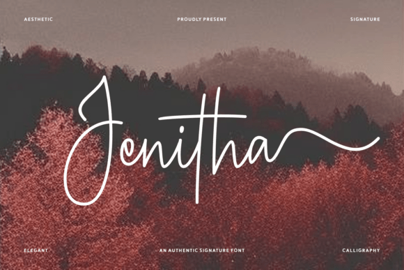 Jenitha: The Script Font for Scroll-Stopping Content