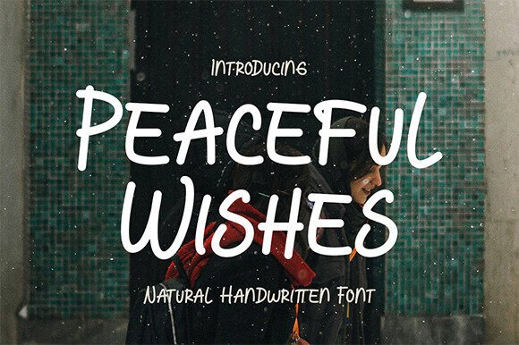 Peaceful Wishes: A Handwritten Font for Authentic Branding
