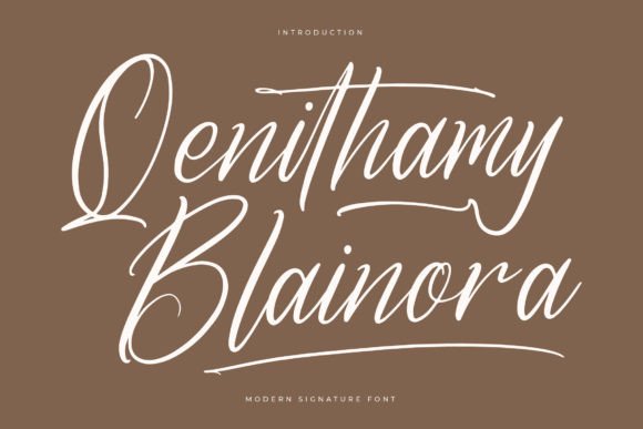 Qenithamy Blainora Font for Branding