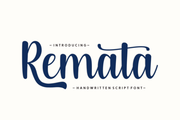 Remata: A Handwritten Font for Authentic Branding