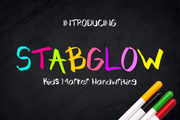 Stab Glow: A Playful Display Font for Bold Campaigns