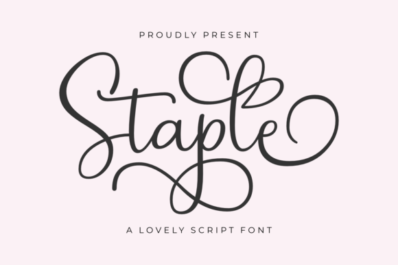 Staple: A Handwritten Font for Editorial Design