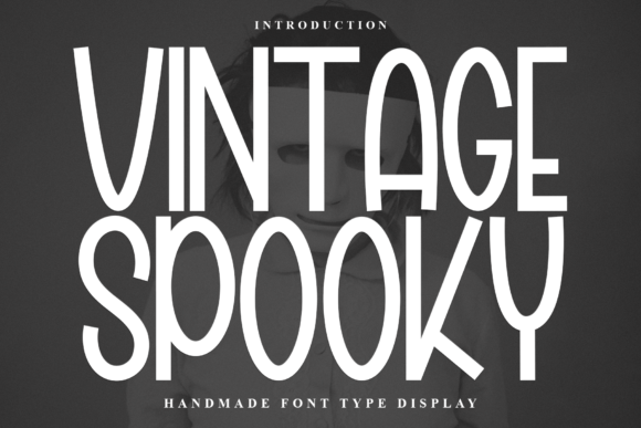 Vintage Spooky Font for Handmade Crafts
