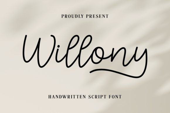 Willony Font: A Handwritten Typeface for Makers