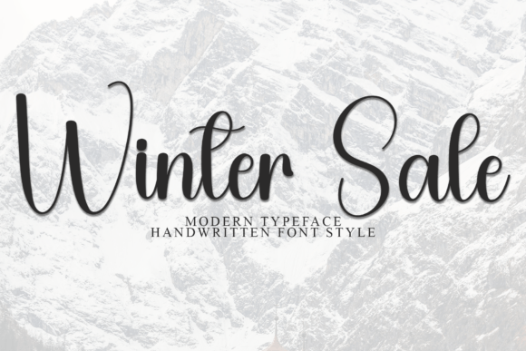 Winter Sale Font: A Timeless Script for Editorial Design